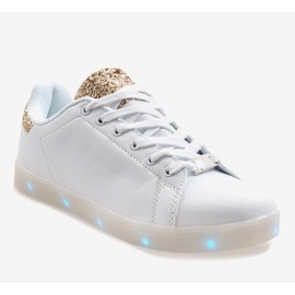 White glowing sneakers 7-P7936F1-12 1