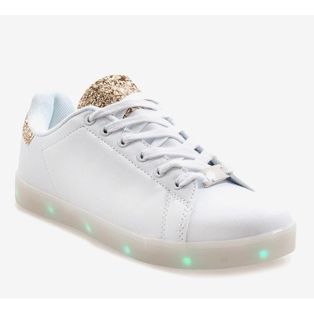 White glowing sneakers 7-P7936F1-12 2