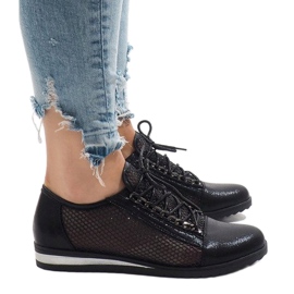 Black openwork shoes TL44 2