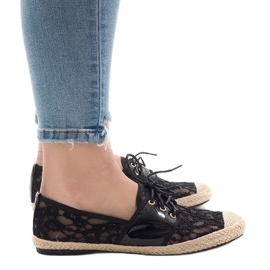Black openwork jazz shoes YW-888 1