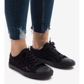 RL-673 black lace sneakers 1