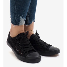 RL-673 black lace sneakers 2