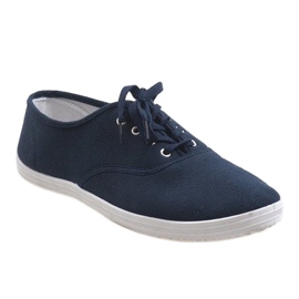 Navy blue men's sneakers SR13103 1