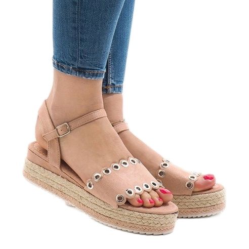 Pink platform sandals 99-46 1