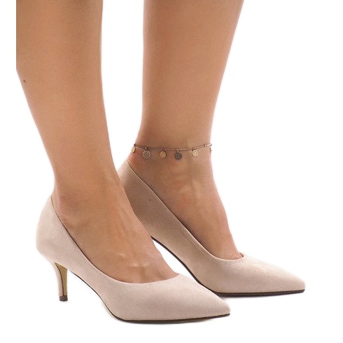 Beige pumps on a pin P-6377 1