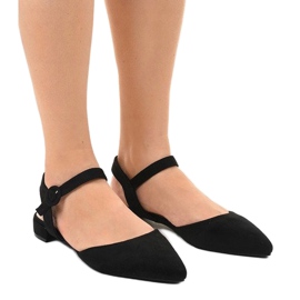 Black 77-100 ballerinas sandals 1