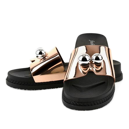 Pink slippers with balls 1819 1