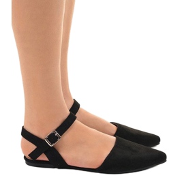 235-4 black ballerina sandals 1