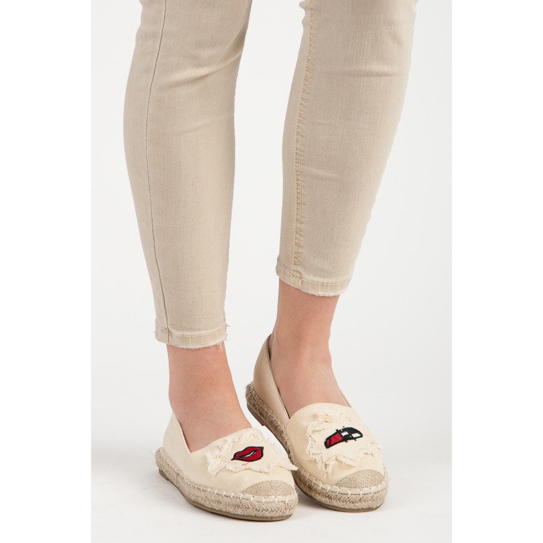 Bestelle Beige Espadrilles With Patches 1