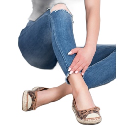 GUAPISSIMA Spotted ballerinas brown 2