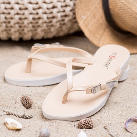 Seastar Flip-flops With A Bow brown 1