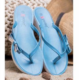 Seastar Flip-flops With A Bow blue 2