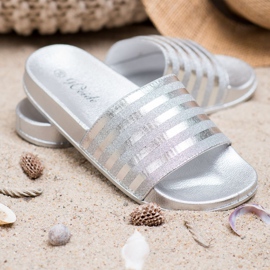 Weide Slippers With Glitter grey 1