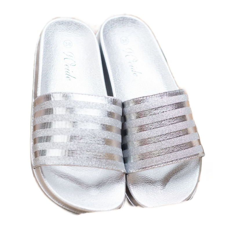 Weide Slippers With Glitter grey 2