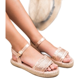 Small Swan Espadrilles Pink Sandals 2