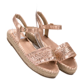 Small Swan Espadrilles Pink Sandals 1