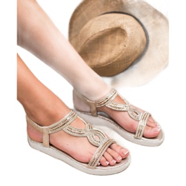 SHELOVET Wedge Slip-On Sandals yellow 2