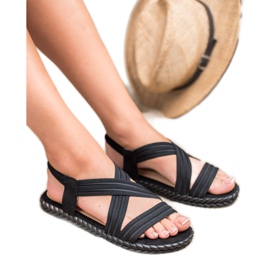 SHELOVET Comfortable women's sandals black 1