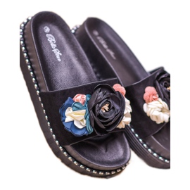 Bello Star Slippers On The Platform black 1