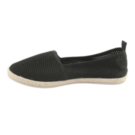 Black mesh espadrilles JX1029 Black 2