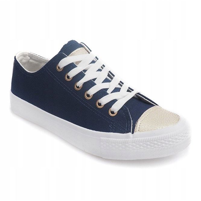 Navy blue women's sneakers TL13 1
