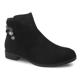 Suede LL113 Black boots 1