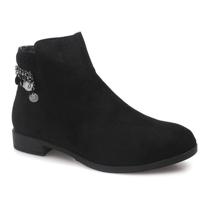 Suede LL113 Black boots 1