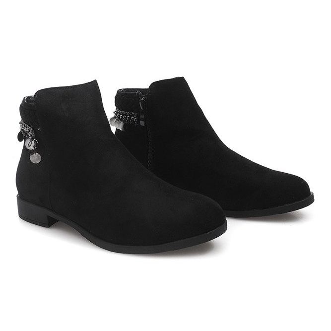 Suede LL113 Black boots 2