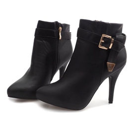Elegant Boots On A High Heel 6-148 Black 1