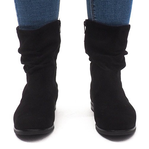 Warm Boots Jodhpur L7355 Black 2