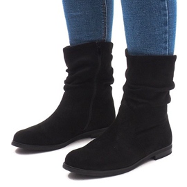 Warm Boots Jodhpur L7355 Black 1