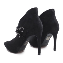 Black boots on a stiletto heel Karine 1