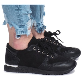 Black sports Lyon sneakers 1