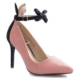 Pink Dixon bunny heels 1