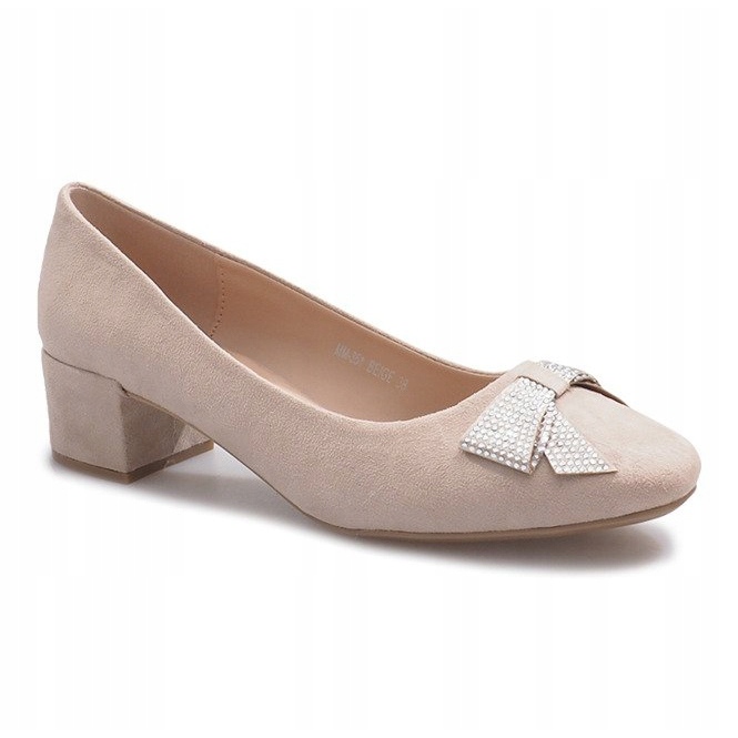 Beige pumps on a Faux pillar 1 Beige pumps on a Faux pillar 1