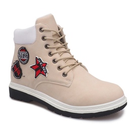 Insulated Timber boots SJ1679-5 Beige 1