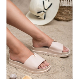 SHELOVET Slippers On The Platform pink 2