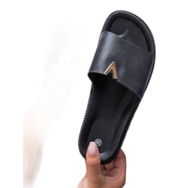 SHELOVET Slippers On The Platform black 2 SHELOVET Slippers On The Platform black 2