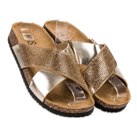 SHELOVET Classic golden slippers 1 SHELOVET Classic golden slippers 1