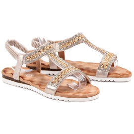 Emaks Decorated Women's Sandals yellow 1 Emaks Decorated Women's Sandals yellow 1