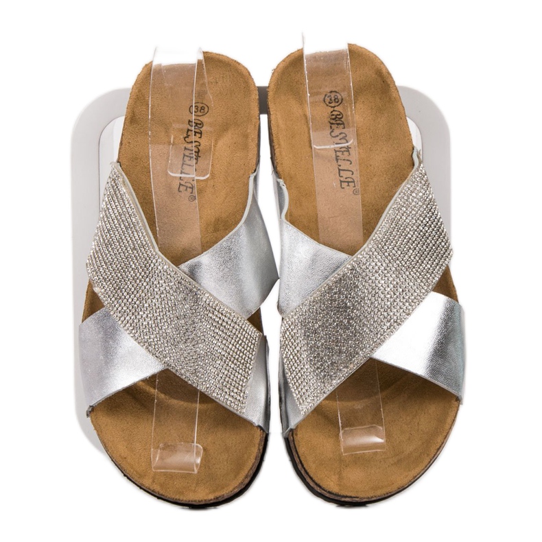 Bestelle Slippers With Cork Sole grey 2