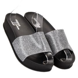 SHELOVET Rubber Slippers On The Platform grey 1
