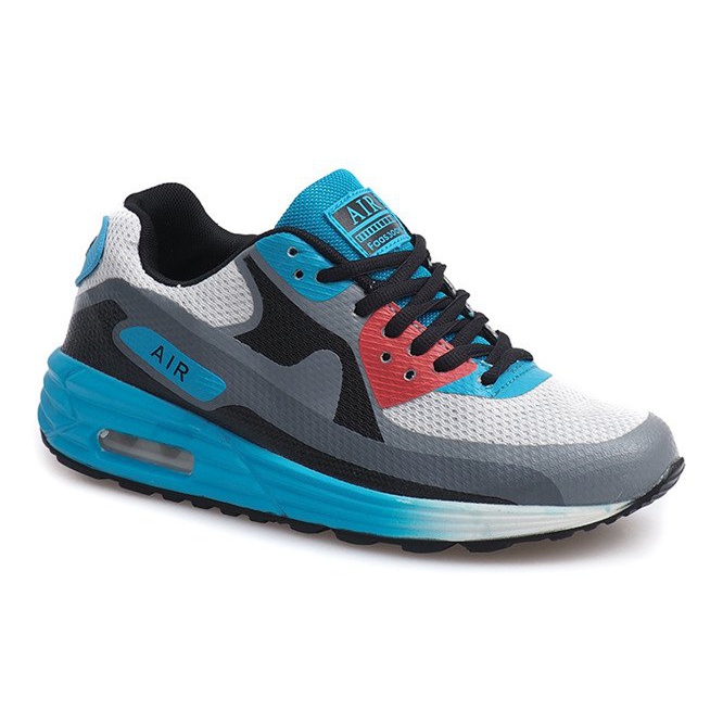 Neony Running Shoes B306-9 White black blue multicolored 2