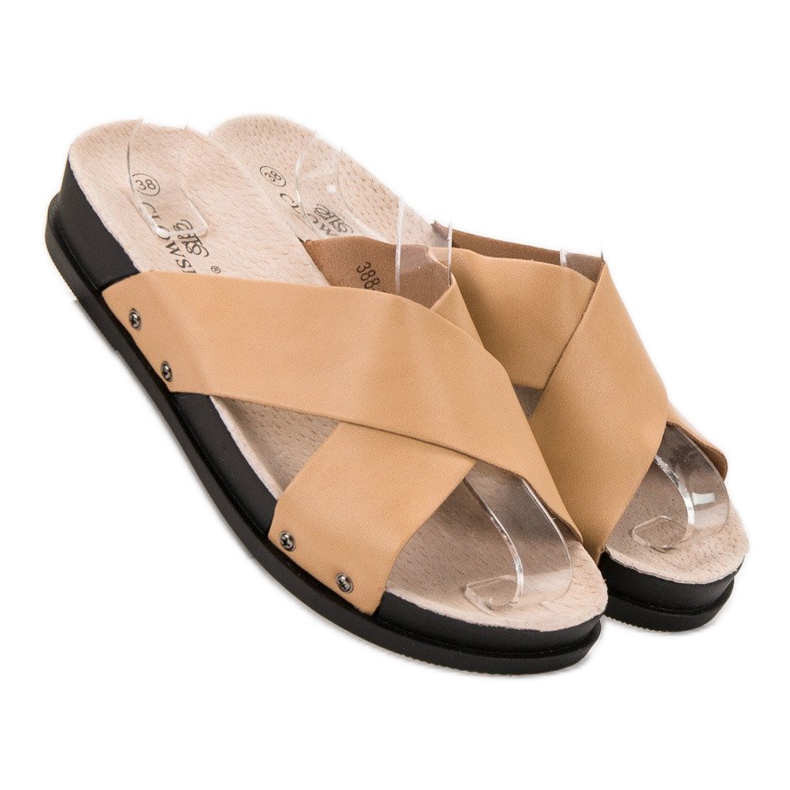 Clowse Beige Slippers 2