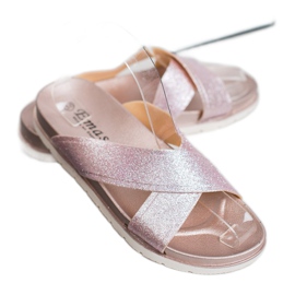 Emaks Pink Slippers With Glitter 2