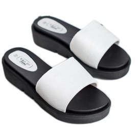 SHELOVET Wedge Sandals white 1