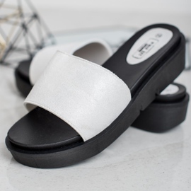 SHELOVET Wedge Sandals white 2