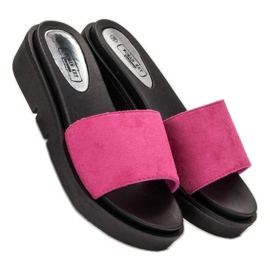 SHELOVET Wedge Sandals pink 1