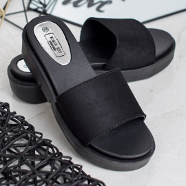 SHELOVET Wedge Sandals black 1 SHELOVET Wedge Sandals black 1