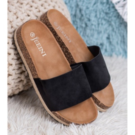 SHELOVET Suede Espadrilles black 2